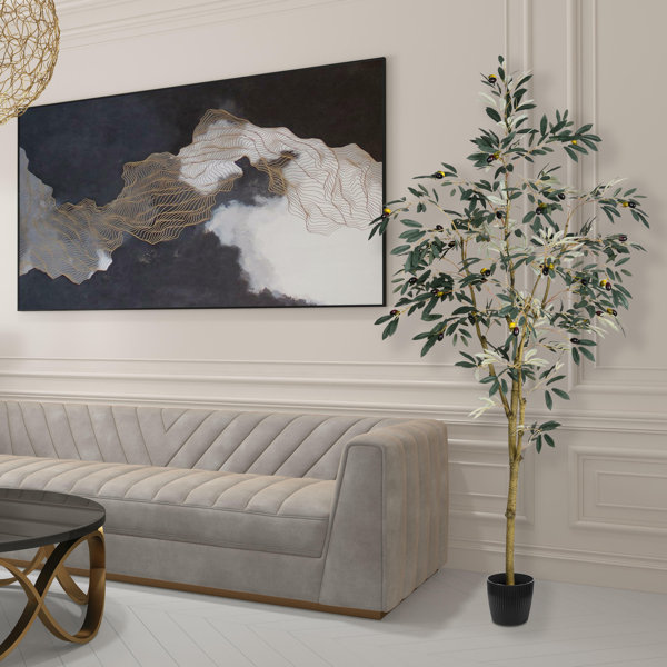 Vickerman 7' Artificial Potted Olive Tree. Wayfair